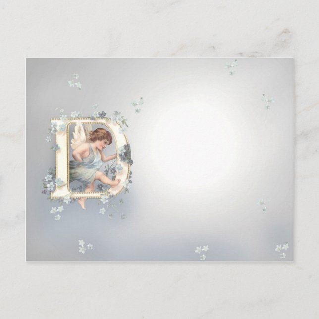 Alphabet Cherub Postcard (Front)