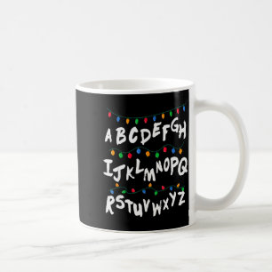 Alphabet Christmas Lights T Shirt Stranger Tee Gif Coffee Mug