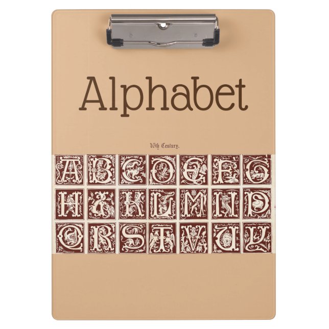 Alphabet Clipboard (Front)