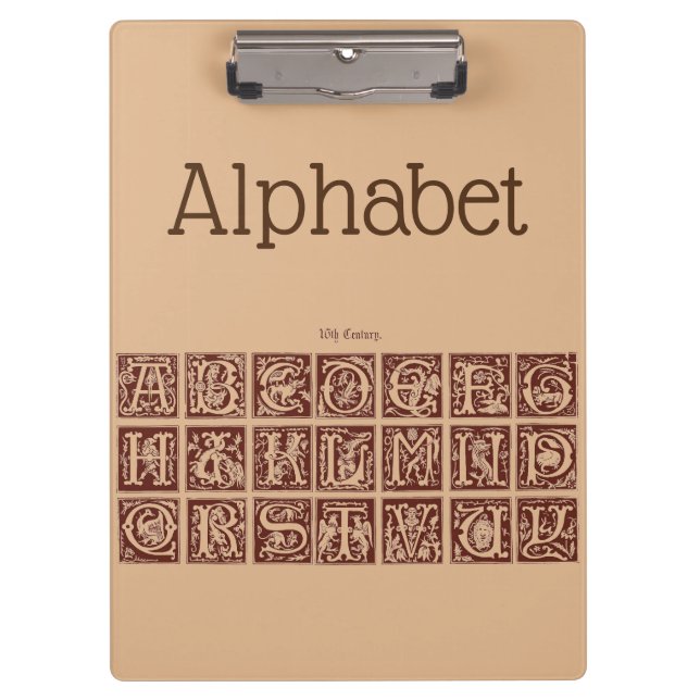 Alphabet Clipboard (Front)