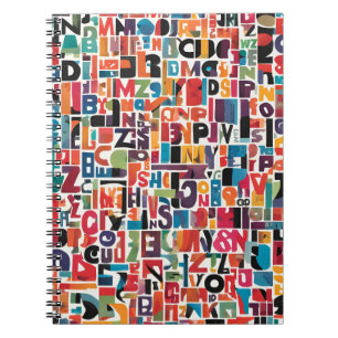 Alphabet Collage Notebook – Vibrant and Playful