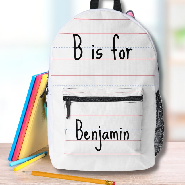 Alphabet | Custom Back to School  Printed Backpack (Creator Uploaded)