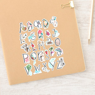 Alphabet cute kids abc animals