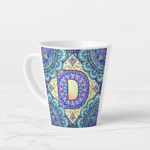 Alphabet D Latte Mug