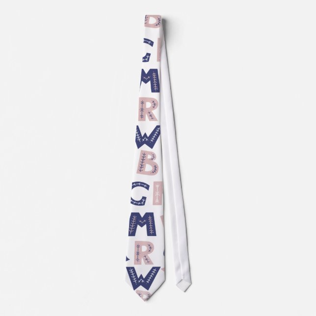 Alphabet Design  Tie (Front)