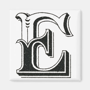 alphabet e, letter e, monogram e, letters e magnet