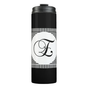 ALPHABET E MONOGRAM THERMAL TUMBLER