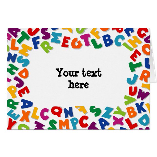 Alphabet Frame (Front Horizontal)