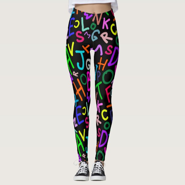 Alphabet Fun Leggings (Front)