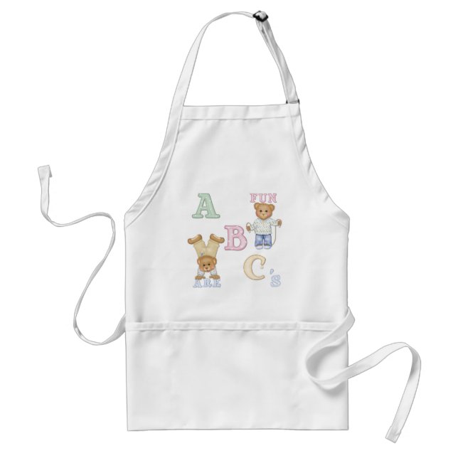 Alphabet Fun Teddy Bears Standard Apron (Front)
