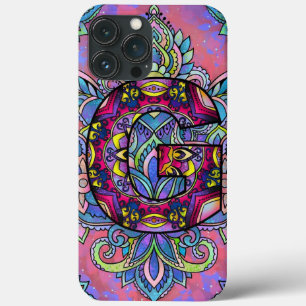Alphabet G mandala iPhone 13 Pro Max Case