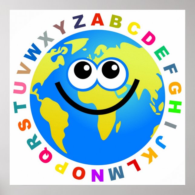 Alphabet Globe Poster (Front)