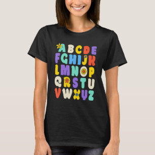 Alphabet Hi Back To School ABC Pre K Kindergarten  T-Shirt