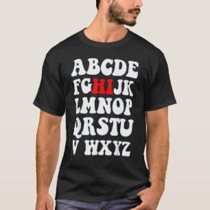 Alphabet Hi Back To School Pre K Kindergarten Teac T-Shirt