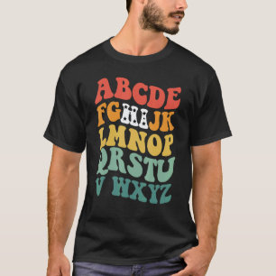 Alphabet Hi Back To School Pre K Kindergarten Teac T-Shirt