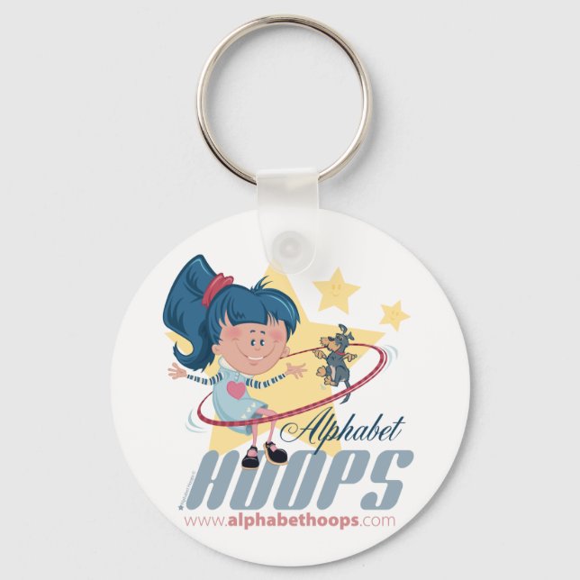 Alphabet Hoops key chains (Front)