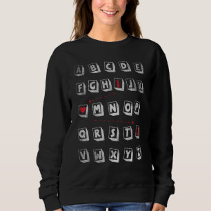Alphabet I Love You Abcd Sweatshirt