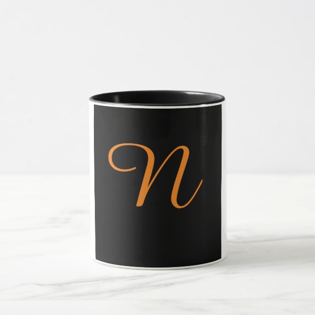 ALPHABET INITIAL N MONOGRAM MUG (Center)