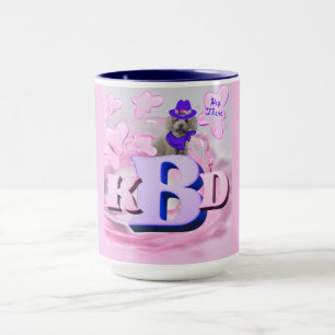 Alphabet Initials Poodle Coffee Mug