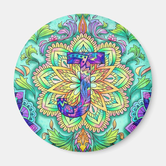 Alphabet J  Magnet (Front)