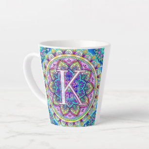 Alphabet K Latte Mug