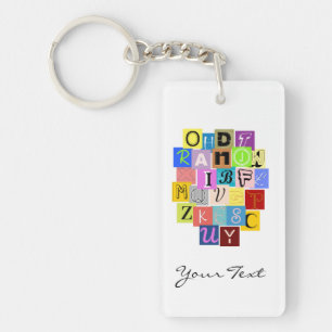 Alphabet Key Ring