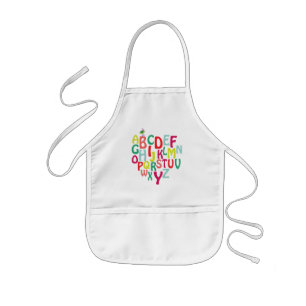 alphabet kids apron