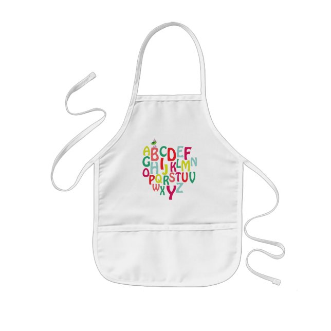 alphabet kids apron (Front)