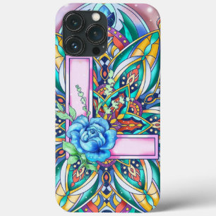 Alphabet L mandala  iPhone 13 Pro Max Case
