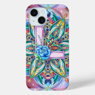 Alphabet L mandala  iPhone 15 Case