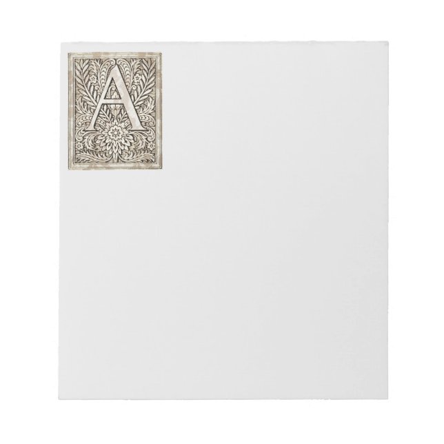 Alphabet Letter A Notepad (Front)