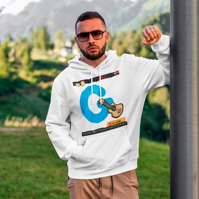 Alphabet Letter G is for Guitar Hoodie (Creator Uploaded)