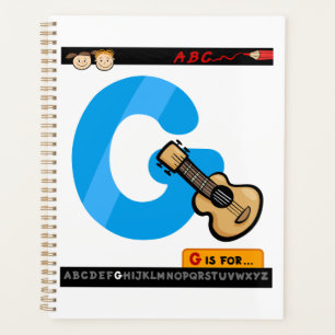 Alphabet Letter G is for Guitar Planner