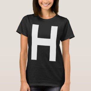 Alphabet Letter H capital upper case T-Shirt
