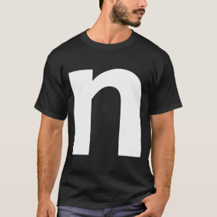 Alphabet Letter N small lower case Matching Group T-Shirt