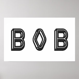 Alphabet Letter Name Art Poster