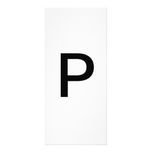 Alphabet Letter P Learning Education Card