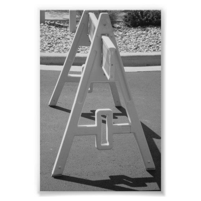 Alphabet Letter Photo A5 Black and White 4x6 (Front)