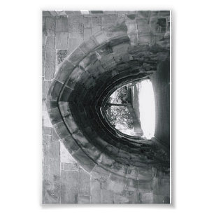 Alphabet Letter Photograph C2 Black and White 4x6