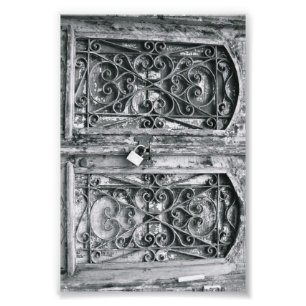 Alphabet Letter Photography B6 Black and White 4x6 Photo Print