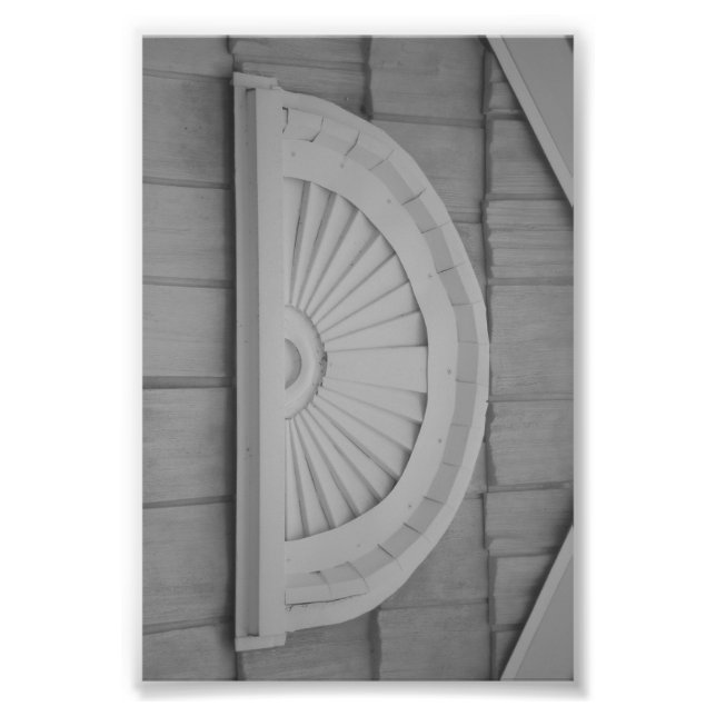 Alphabet Letter Photography D1 Black and White 4x6 Photo Print (Front)