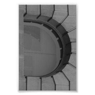 Alphabet Letter Photography D7 Black and White 4x6 Photo Print