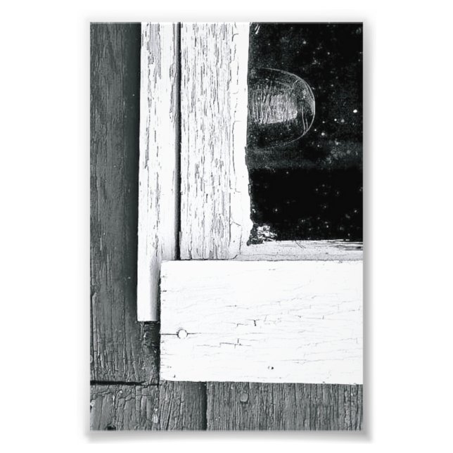 Alphabet Letter Photography L5 Black and White 4x6 Photo Print (Front)