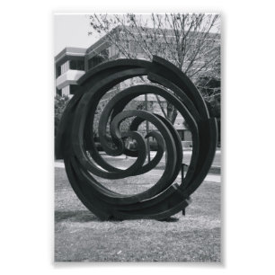 Alphabet Letter Photography O7 Black and White 4x6 Photo Print