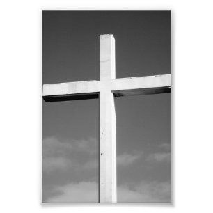 Alphabet Letter Photography T4 Black and White 4x6 Photo Print