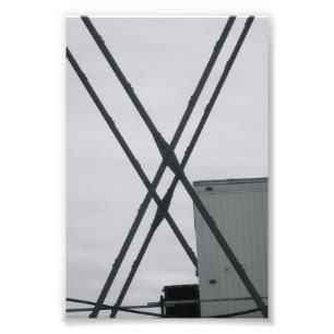 Alphabet Letter Photography X2 Black and White 4x6 Photo Print