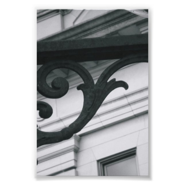 Alphabet Letter Photography Y2 Black and White 4x6 Photo Print (Front)