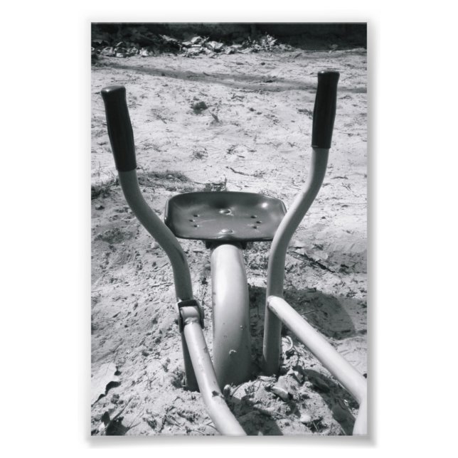 Alphabet Letter Photography Y4 Black and White 4x6 Photo Print (Front)