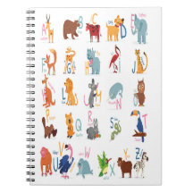 Alphabet letters animals for children teacher