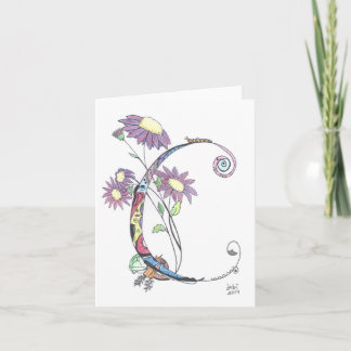 alphabet letters: "C" Note Card